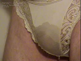 My new lace panties have now been washed with my pee.