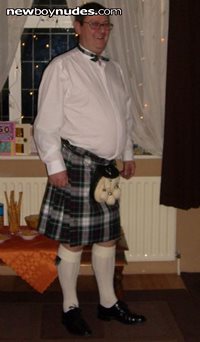 Me in my kilt on New Year's Eve