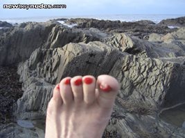 Toes say, Hey we wanna be in this pic!