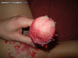 hot wax on my cock and balls