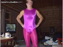 Gym-Kyn Leotard & Danskin hot pink tights