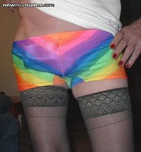 My rainbow gym short. Do I look gay in these? Pm & comments Are welcome.