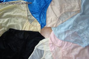 pinwheel of VF vintage panties (close-up)