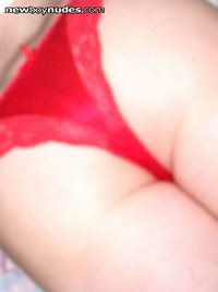 my ass in pretty red panty
