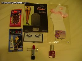 PUBLIC HUMILLIATION  Dressed as a man,I bought all this. The two guys at th...
