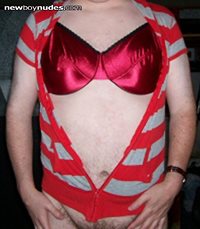 red bra, the striped top was left in my office today by a hot girl I was tr...