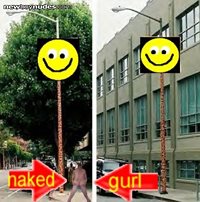 naked gurl wondering the streets