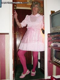 my sissy pink party dress