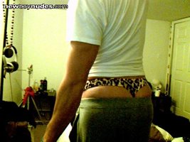 one of my vs leopard thongs