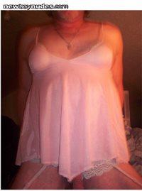 `my pink short nightie.i love short nighties for easy access for fucking