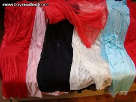 nighties layed out for viewing, if you like then comment