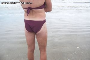 I love wearing swim suits...they feel so good.  I'm just a lycra slut.
