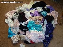 Playing in the panty drawer