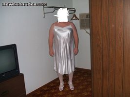 me in bridal white nightgown please comment