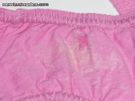Cum load panties!! took these off a clothesline! They had a large cum dump ...