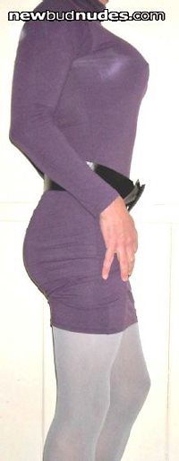 This dress really shows every curve...I love it!  Must wear panty hose, tho...