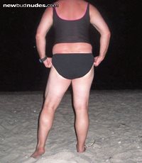 Photo of the back of my swimsuit.  My wife took all these photos of me, at ...