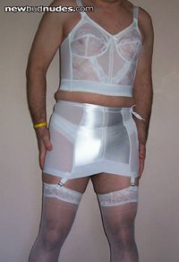 More of me in long line bra and sexy open bottom girdle. It so sexy and com...