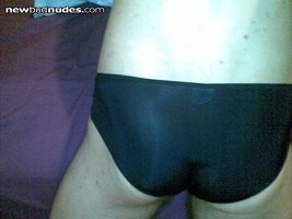 black silky panties