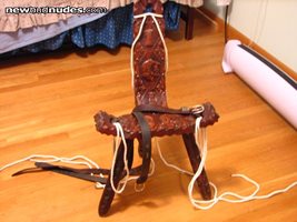 An excellent little chair for bondage games.