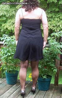 First dress I have ever worn, posing outside