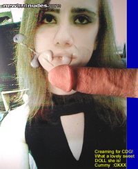 CDG is such a CUTIE PIE!  She makes my COCK EXPLODE!  Cummy  :OXXX