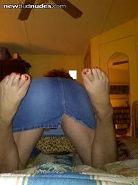 SKIRT, ASS AND MY TOES