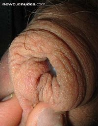 showing my flaccid cock