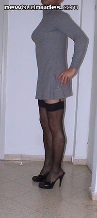My Grey sexy mini skirt ;)