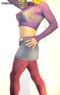 skinny slut in purple