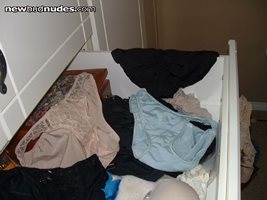 My wifes drawer. her panties fix vary nice