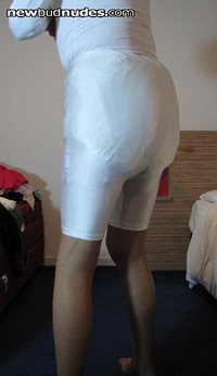 Tight lycra over thick nappy
