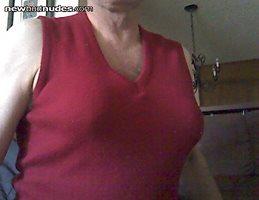 miss toni's tits in red sweater