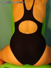 Black competition swimsuit