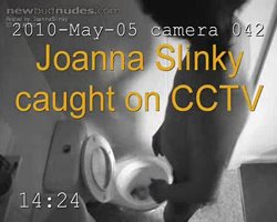 ooo, caught on the toilet by a CCTV spy camera... nice