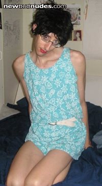ready for summer in my lil blue sundress.