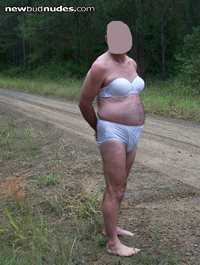 More pics from my day out driving around in lingerie.