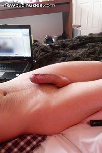 Heatwave outside.  BF's away. Can't leave my cock alone!