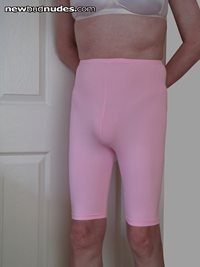 Tight pink lycra shorts