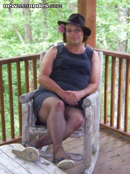 outside relaxing with friends