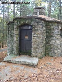 The old toilet house at Purgatory Chasm, Sutton, MA.  Perfect place for a m...