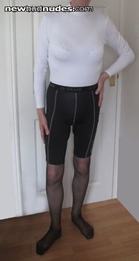 lycra shorts and top - front