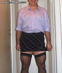 So I thought I'd show off my school gurl skirt with purple blouse.