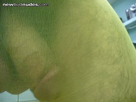 green pantyhose