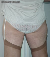 Same panties with tights & stockings - love having them pulled down