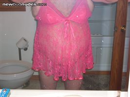 pink lace nightie