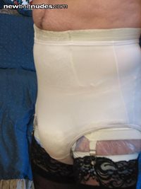 Taped, padded and Olga microfiber panties over all.