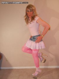 Crissytv Love modeling Her Pink   Easter Outfit. Drop Crissytv a note and B...