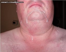 He shot a huge load all over my face and chest, had to jack off after he le...