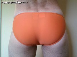 I guess I was in an "orange" mood today! These panties are almost sheer.